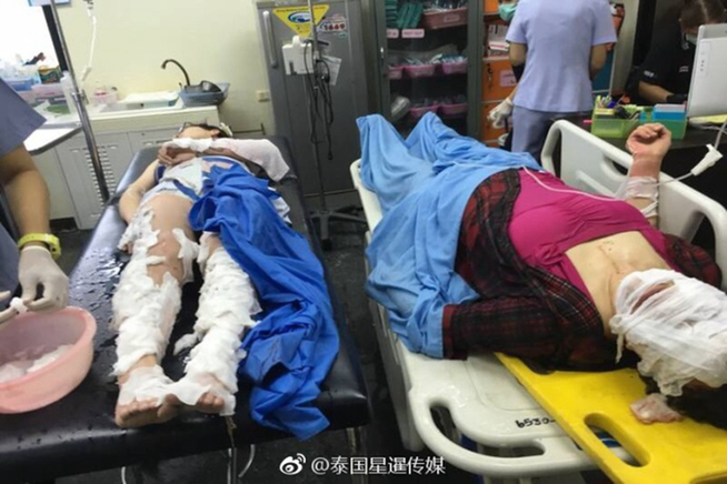 泰国皮皮岛快艇起火爆炸 多名中国游客受伤【4】