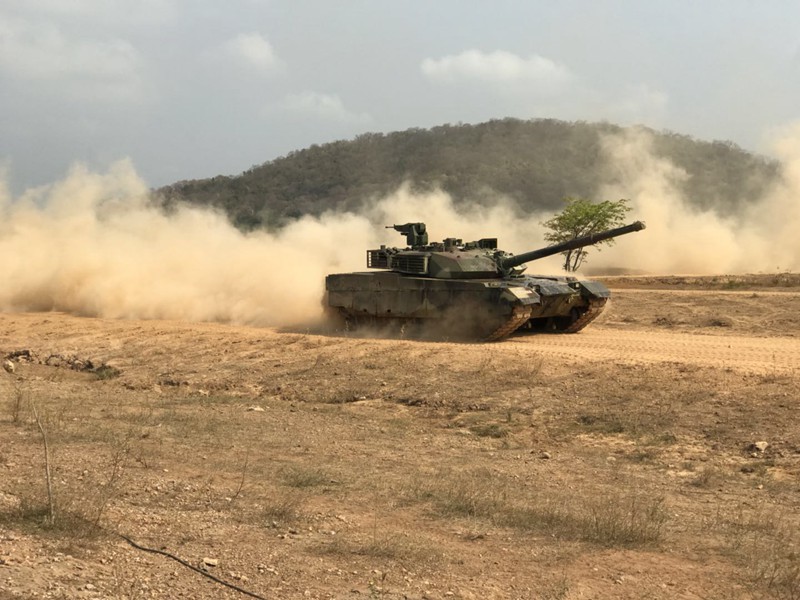 中国VT-4型主战坦克亮相泰国陆军媒体开放日