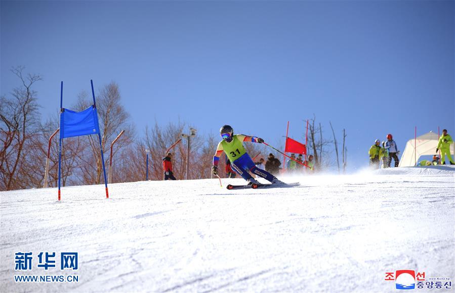 （冬奥会）（4）朝韩滑雪运动员在朝共同训练