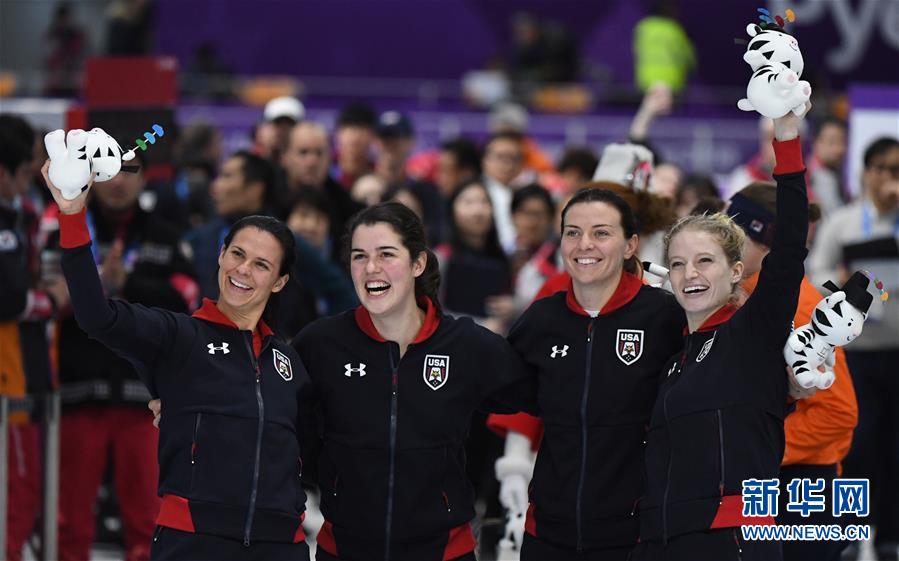 （冬奥会）（8）速度滑冰——女子团体追逐赛赛况