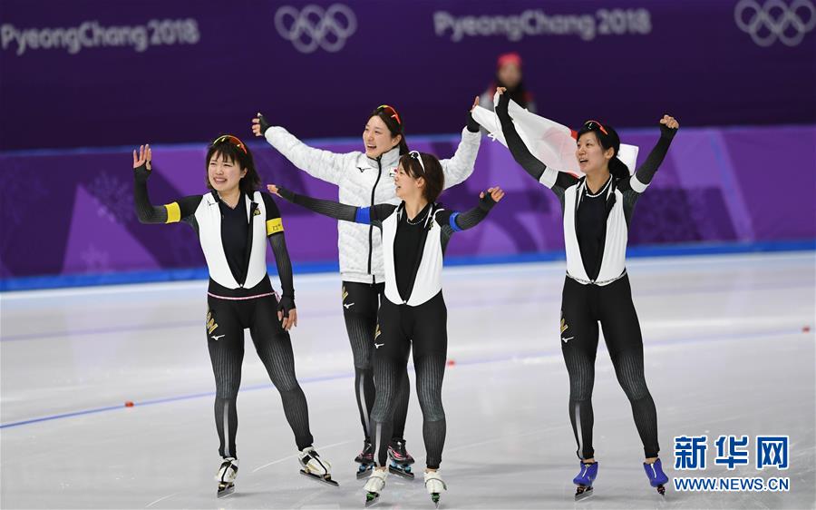 （冬奥会）（9）速度滑冰——女子团体追逐赛赛况