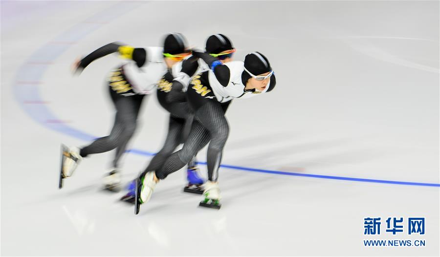 （冬奥会）（11）速度滑冰——女子团体追逐赛赛况