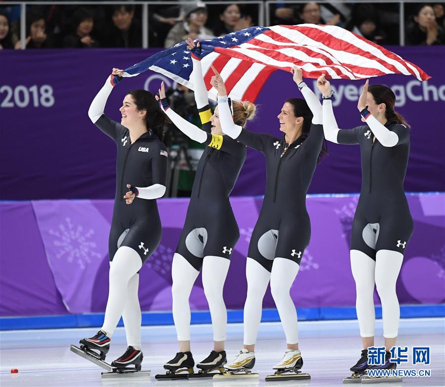 （冬奥会）（5）速度滑冰——女子团体追逐赛赛况