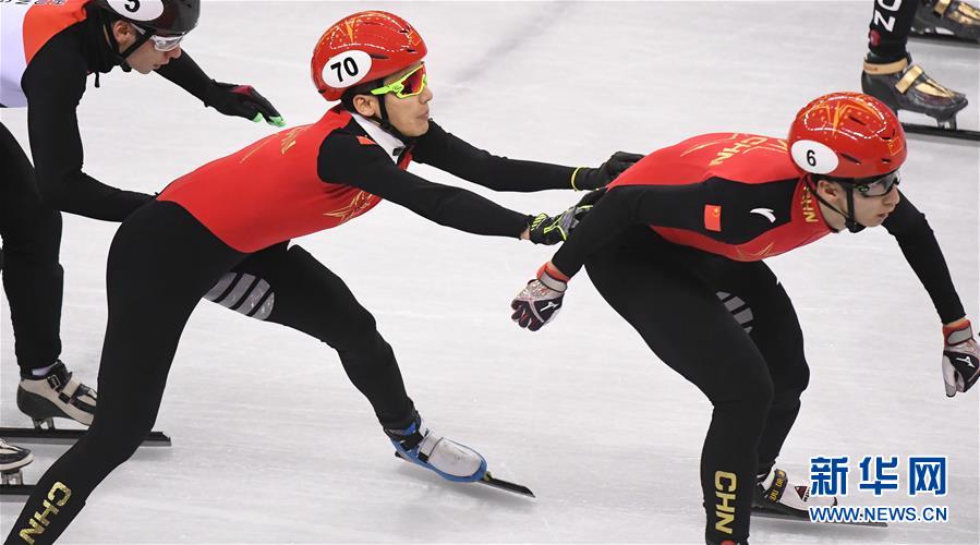 （冬奥会）（26）短道速滑——男子5000米接力：中国队获银牌