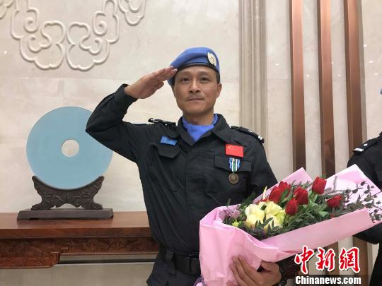 中国第六支赴南苏丹维和警队凯旋曾获“和平勋章”　　