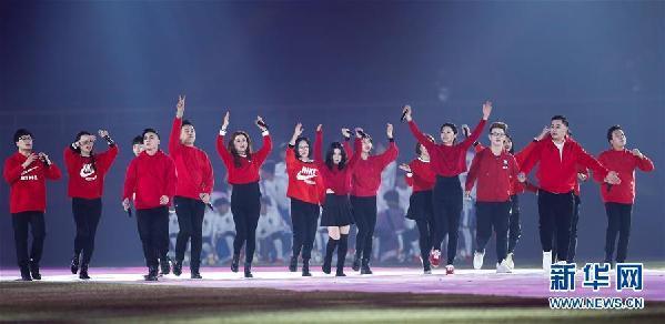 （体育）（2）足球——中超联赛开幕式在天津举行