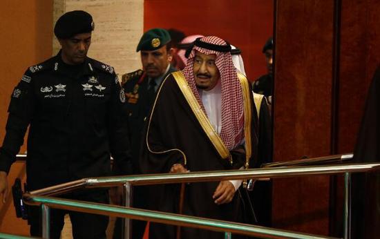 资料图:沙特国王萨勒曼。