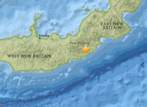 巴布亚新几内亚发生5.1级地震震源深度25.8公里