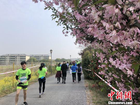 国内外五千余名跑友齐聚无锡阳山赴“桃花之约”
