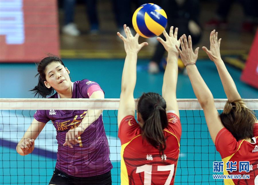 （体育）（6）排球——女排联赛决赛：天津队夺冠