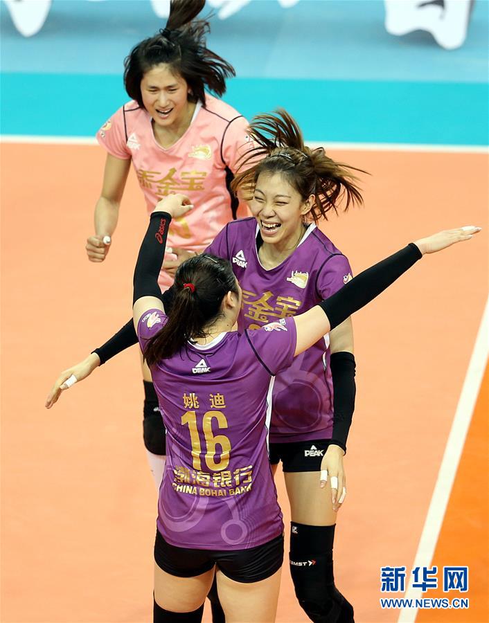 （体育）（3）排球——女排联赛决赛：天津队夺冠
