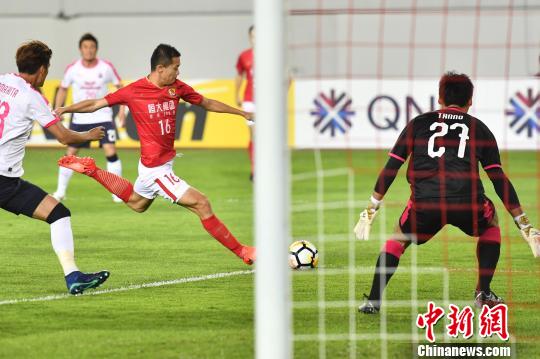 阿兰梅开二度亚冠赛广州恒大以小组头名出线