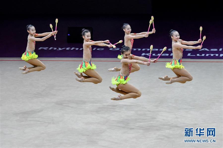（体育）（2）艺术体操——亚洲锦标赛：中国队获得少年组集体全能亚军