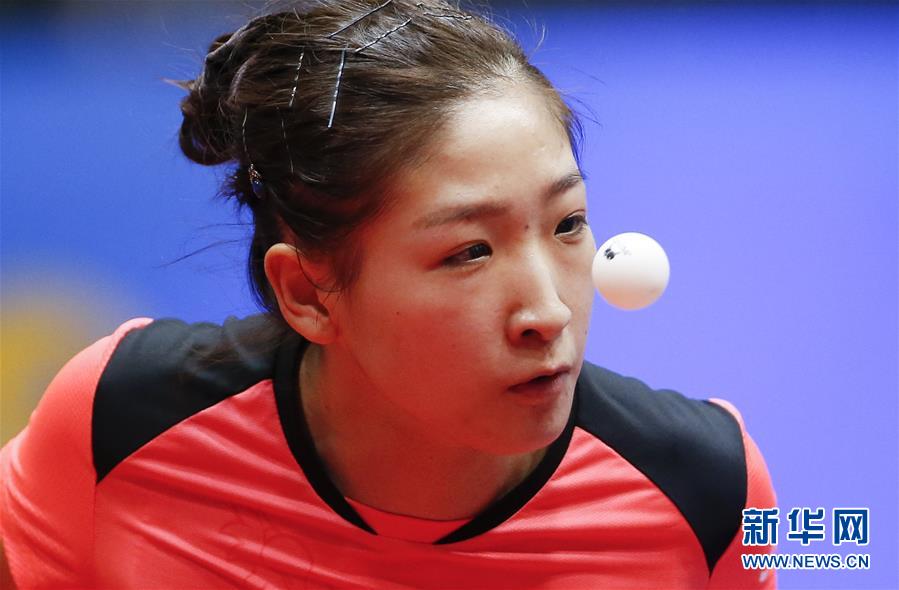 (体育)(8)乒乓球——世乒赛小组赛:中国女队胜俄罗斯