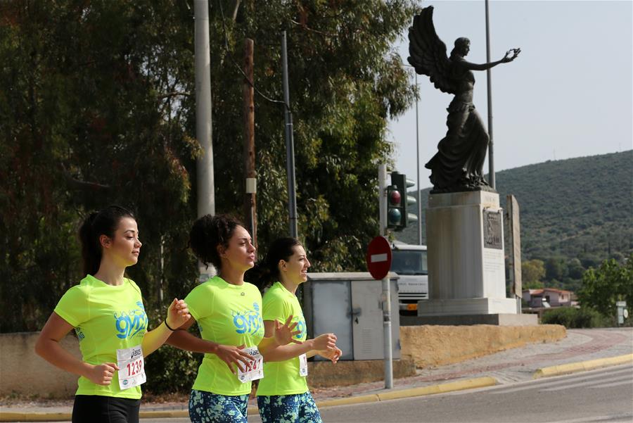 (体育)(3)马拉松——马拉松市举办第五届半程马拉松比赛