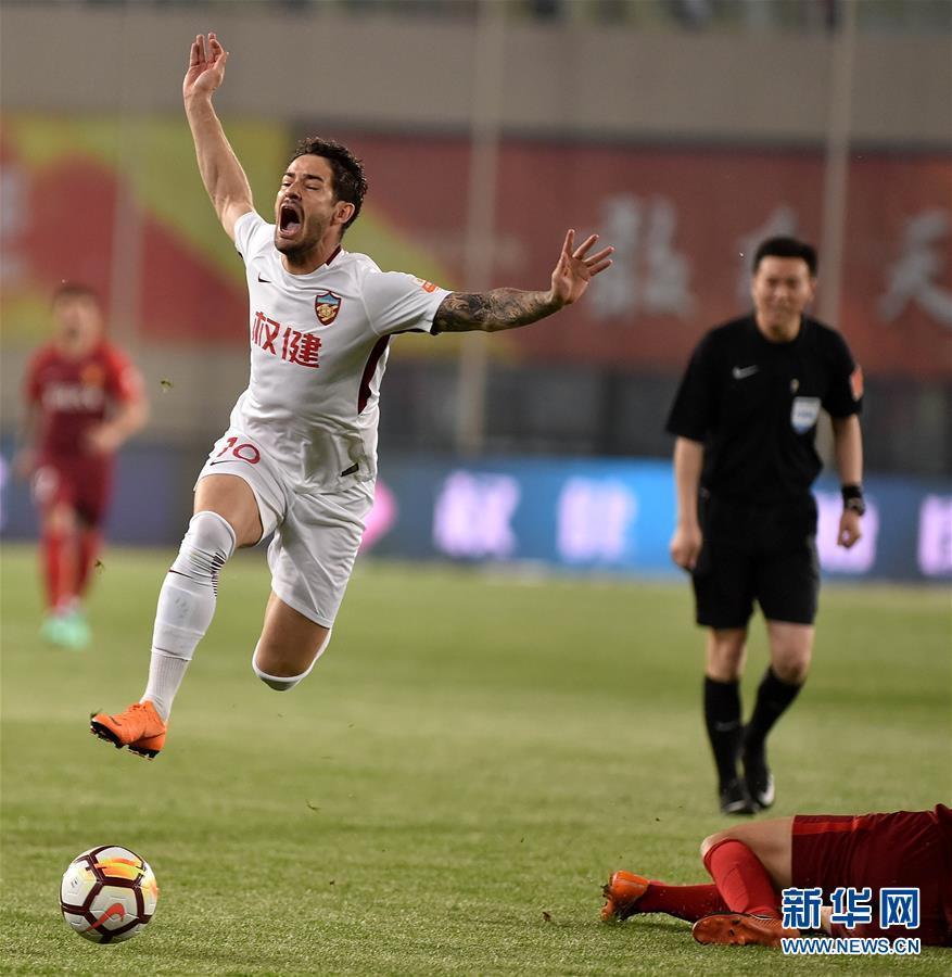 （体育）（3）足球——中超：河北华夏幸福胜天津权健