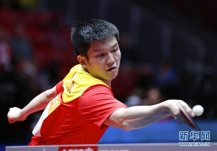 (体育)(6)乒乓球——世乒赛:中国男队挺进八强