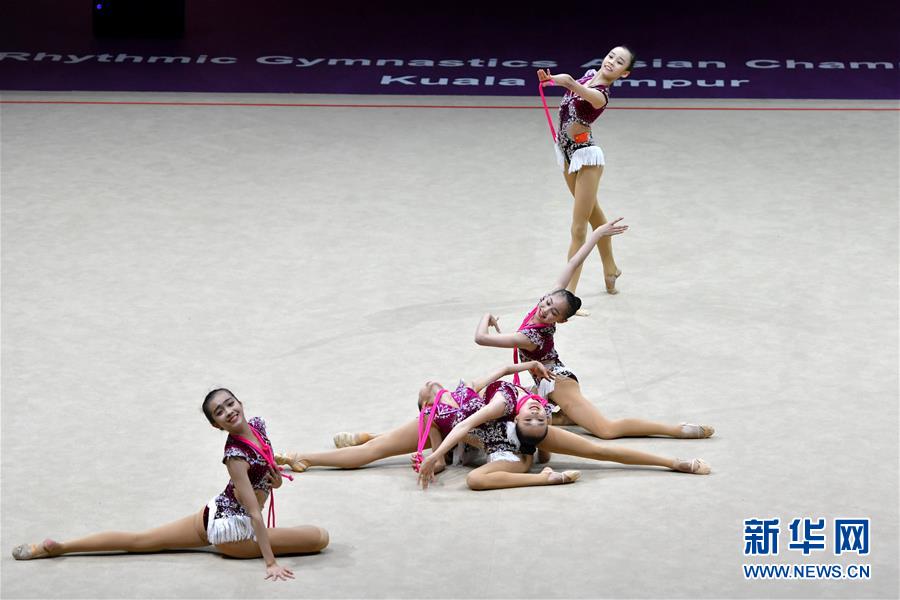 （体育）（6）艺术体操——亚洲锦标赛：少年组集体5绳赛况