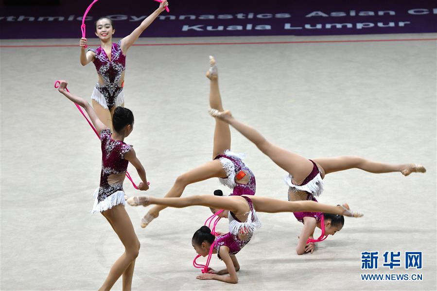 （体育）（7）艺术体操——亚洲锦标赛：少年组集体5绳赛况