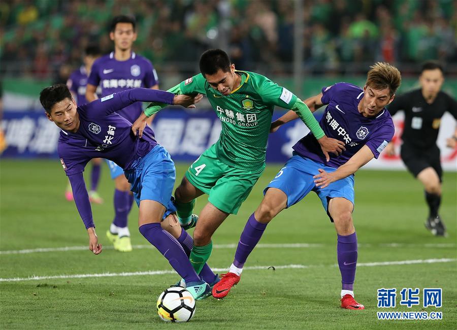 （体育）（7）足球——足协杯：北京国安胜天津泰达晋级八强
