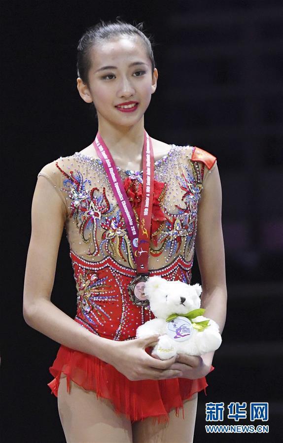 （体育）体操——2018亚洲艺术体操锦标赛：王子露获青少组个人圈操季军