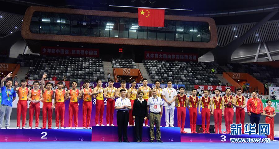(体育)(1)体操——全国体操锦标赛男团决赛赛况