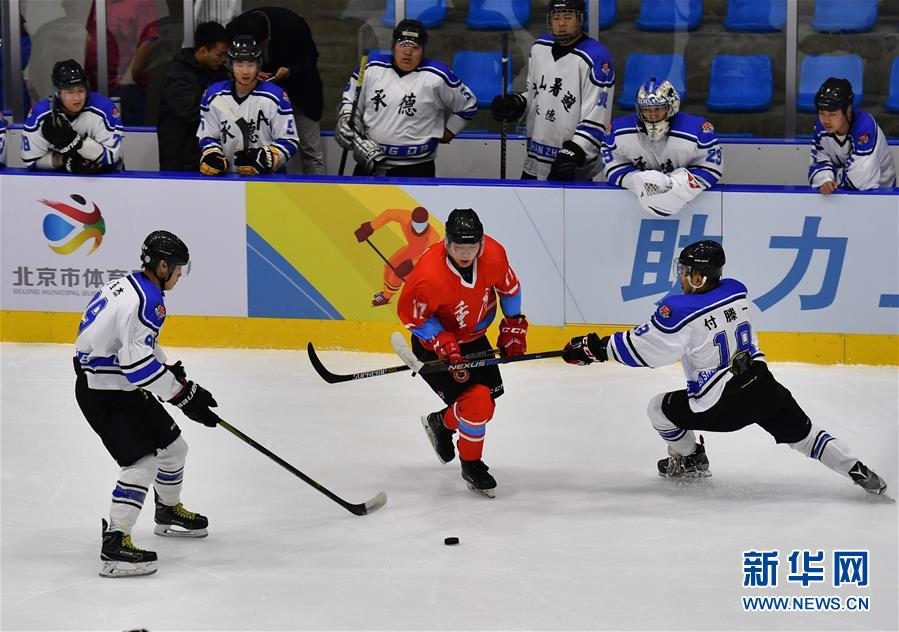 (体育)(4)冰球——全国锦标赛:重庆队胜河北承德队