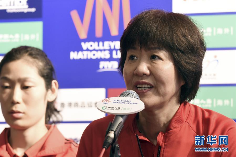 （体育）（1）排球——世界女排联赛香港站：中国队参加赛前新闻发布会