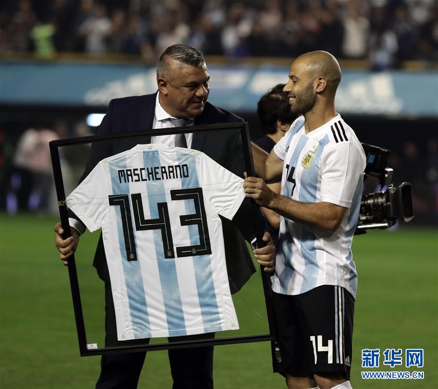 （体育）（6）足球——友谊赛：阿根廷胜海地