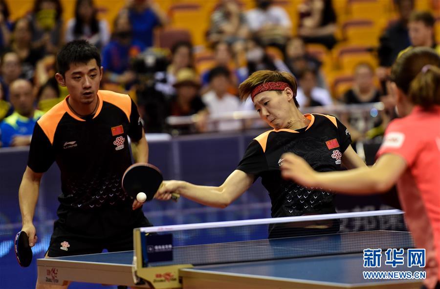 （体育）（8）乒乓球——中国公开赛：张继科/王曼昱晋级