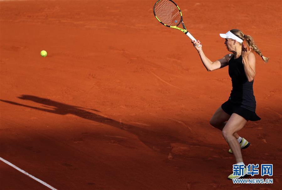 （体育）（1）网球——法网：沃兹尼亚奇晋级