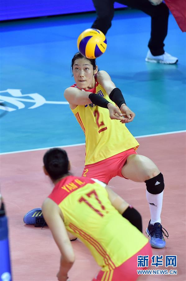 （体育）（5）排球——世界女排联赛江门站：中国胜俄罗斯