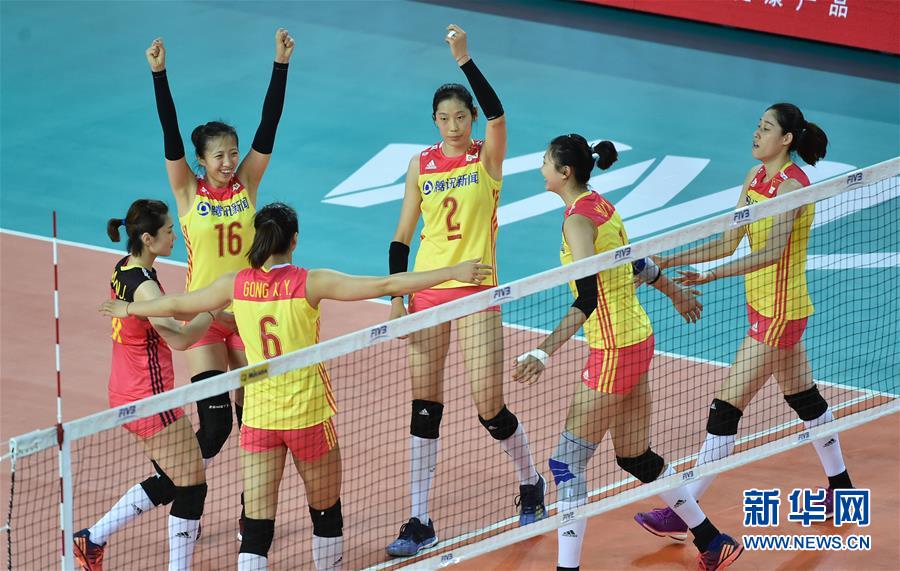 （体育）（6）排球——世界女排联赛江门站：中国胜俄罗斯