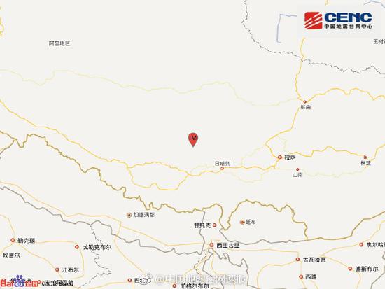 快讯：西藏日喀则市谢通门县发生5.0级地震