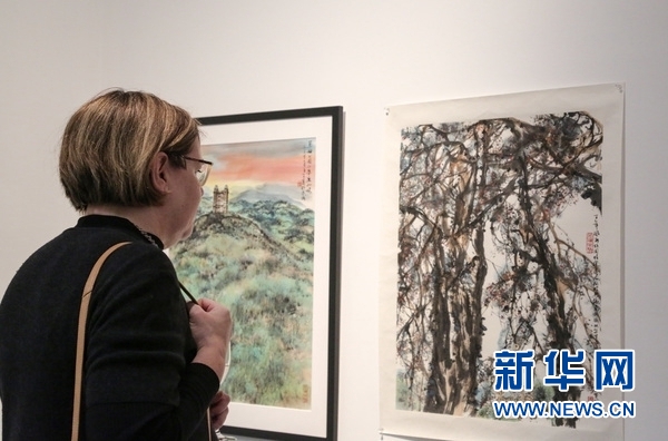 澳大利亚迪肯大学举行中国画展