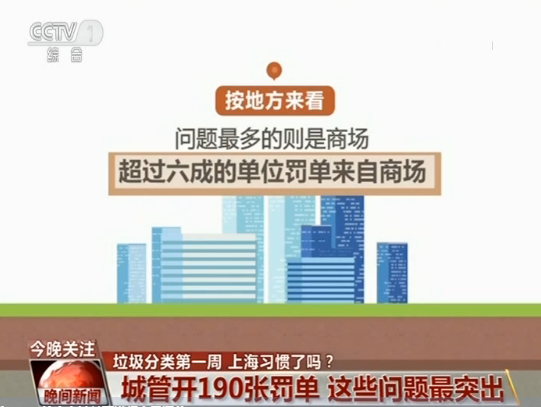 垃圾强制分类第一周 上海城管开出190张罚单