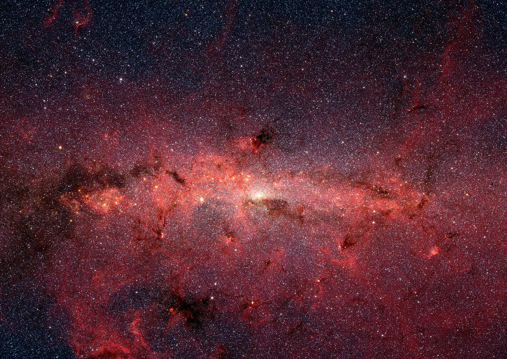 NASA发布银河系中心区域壮美画面