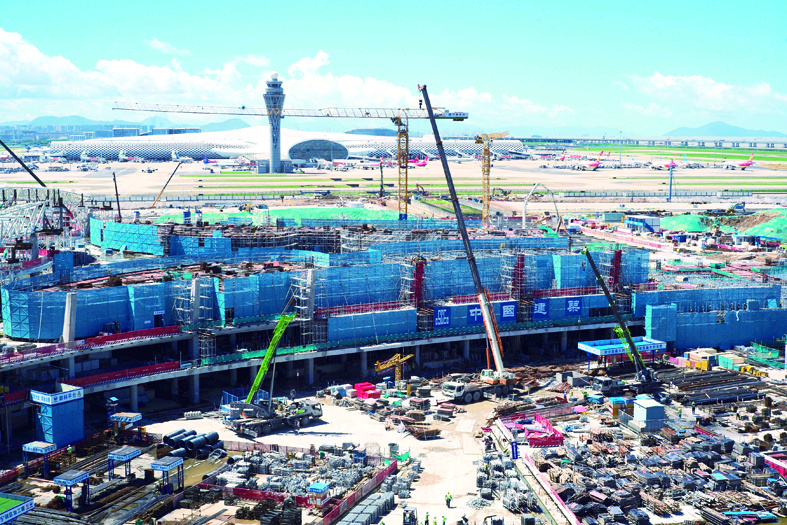 深圳机场卫星厅工程加紧建设