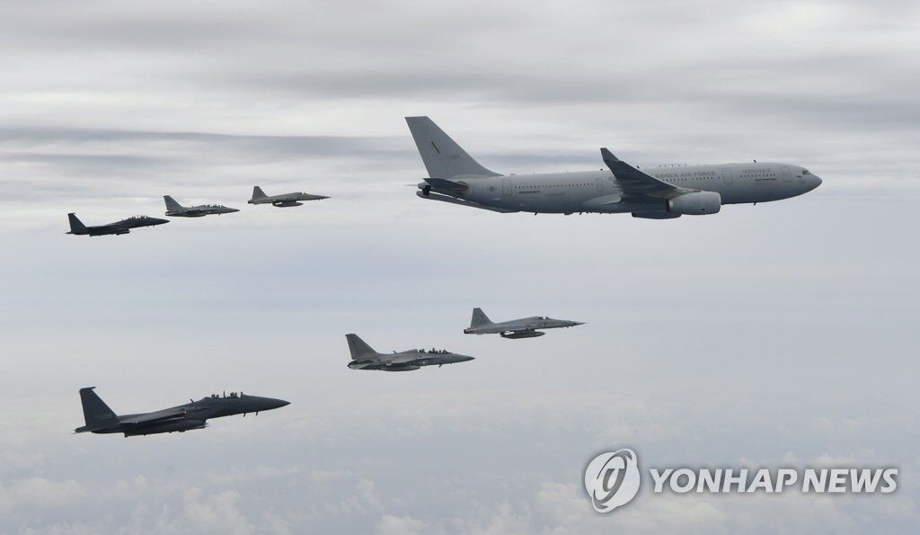 韩国向中东运送130余名士兵 用的不是运输机而是加油机