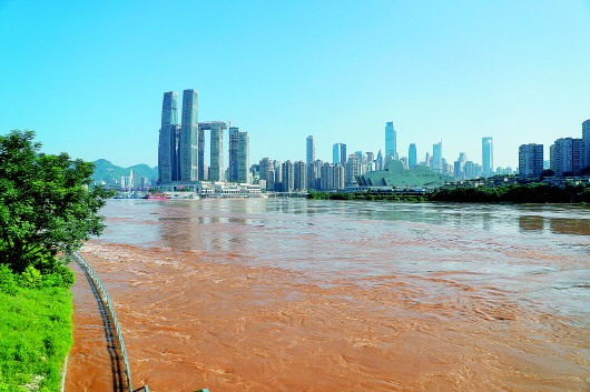 洪水过境重庆城