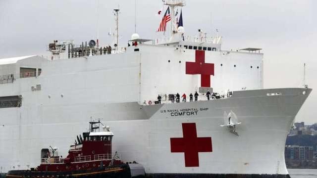 美国计划再买4艘医疗船抗击新冠疫情 此前派出的2艘仅收治了200余名患者