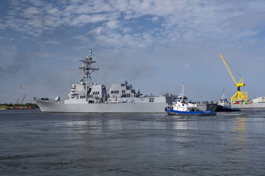 美海军新服役一艘“阿利•伯克”级驱逐舰 仍有四艘在建