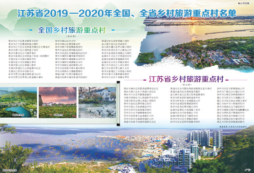 江苏省2019—2020年全国、全省乡村旅游重点村名单