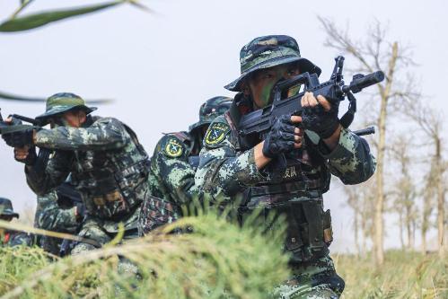 直击武警新疆总队机动某支队山地反恐作战演练现场