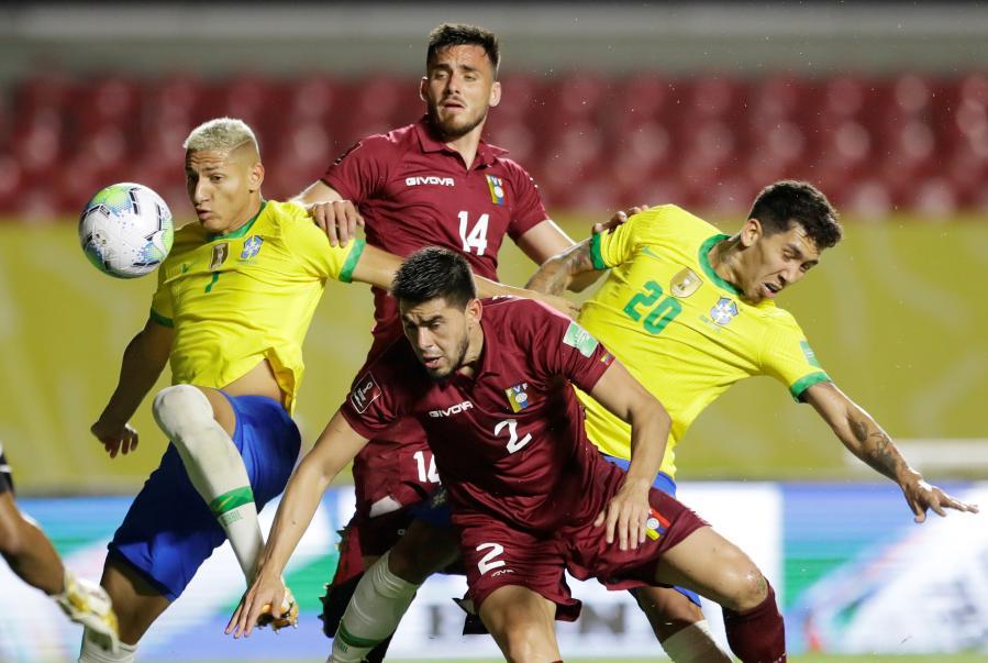 世界杯南美区预选赛：巴西胜委内瑞拉