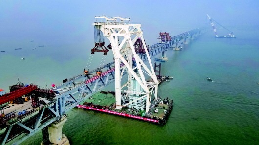 在疫情中合龙的孟加拉国“梦想之桥”