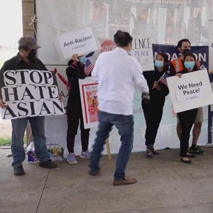 全球连线｜美国多地民众抗议针对亚裔的歧视和仇恨犯罪
