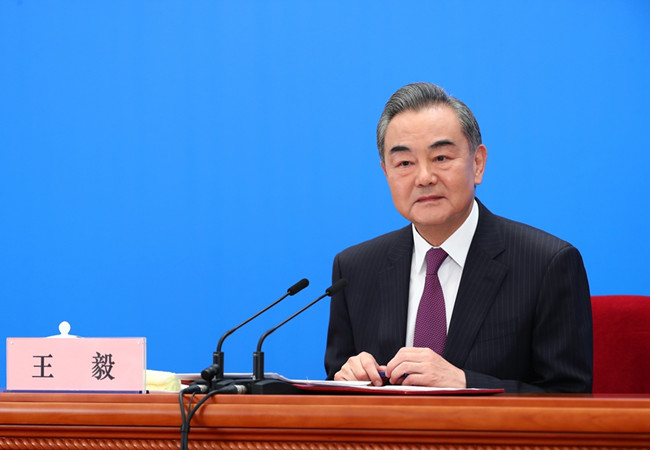 国务委员兼外交部长王毅十三届全国人大四次会议举行记者会2021年3月7