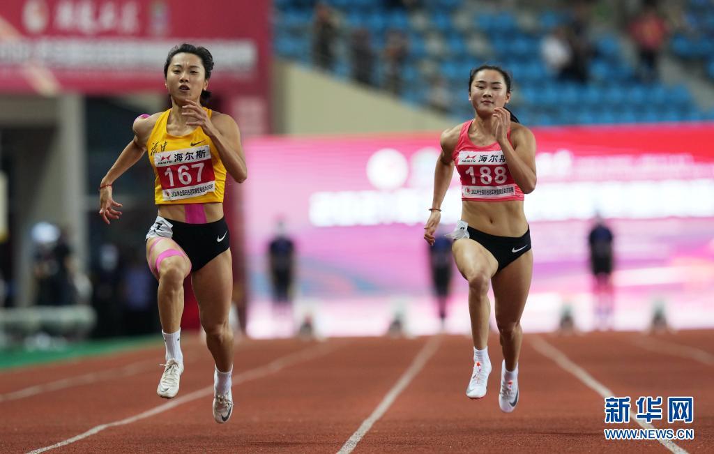 全国冠军赛：葛曼棋夺得女子100米冠军