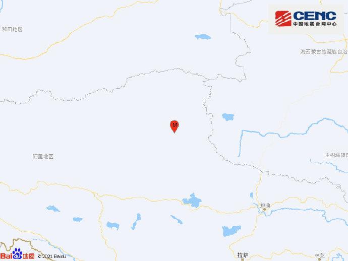 西藏那曲市双湖县发生4.1级地震 震源深度10千米